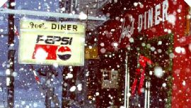 Joes Diner Last Night Snow